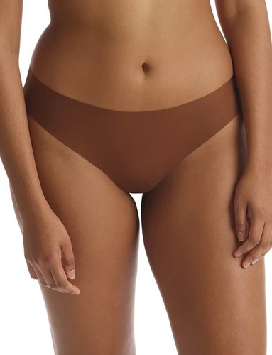 Commando Better than Nothing Butter Mid-Rise Thong Panty CT16  Cinnamon  XS - Picture 3 of 5
