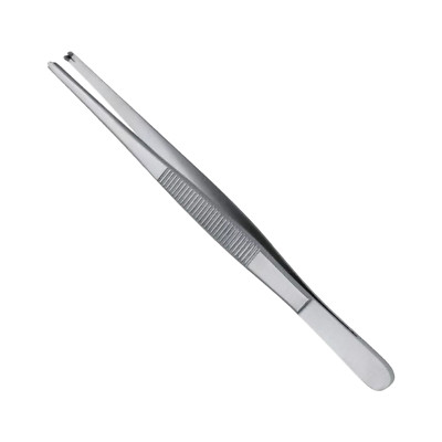 Standard Tissue Forceps, 5.5'', Straight, 1 x 2 Teeth, Premium