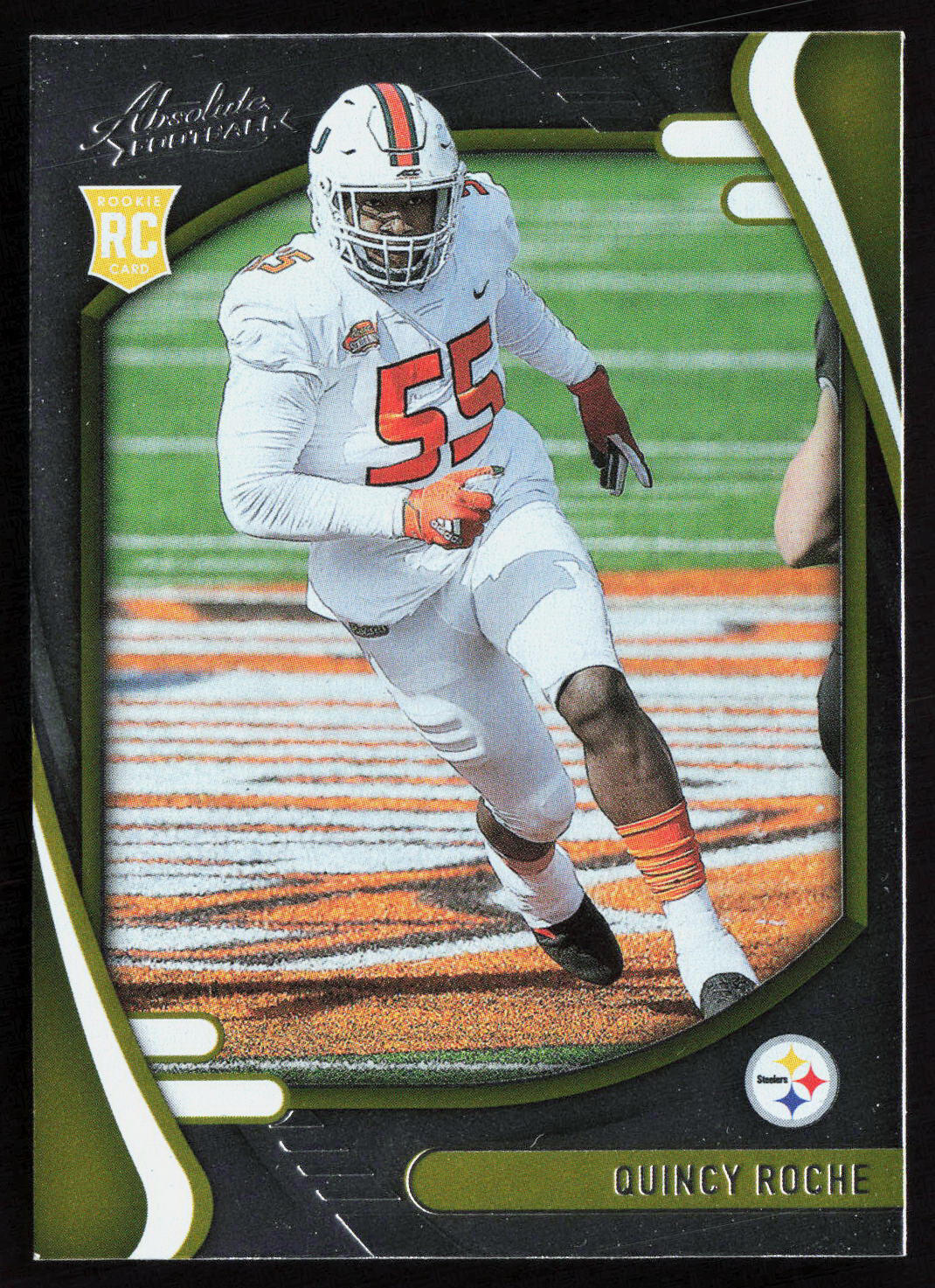 2021 Panini Absolute Retail Quincy Roche #164 Rookie RC Pittsburgh Steelers