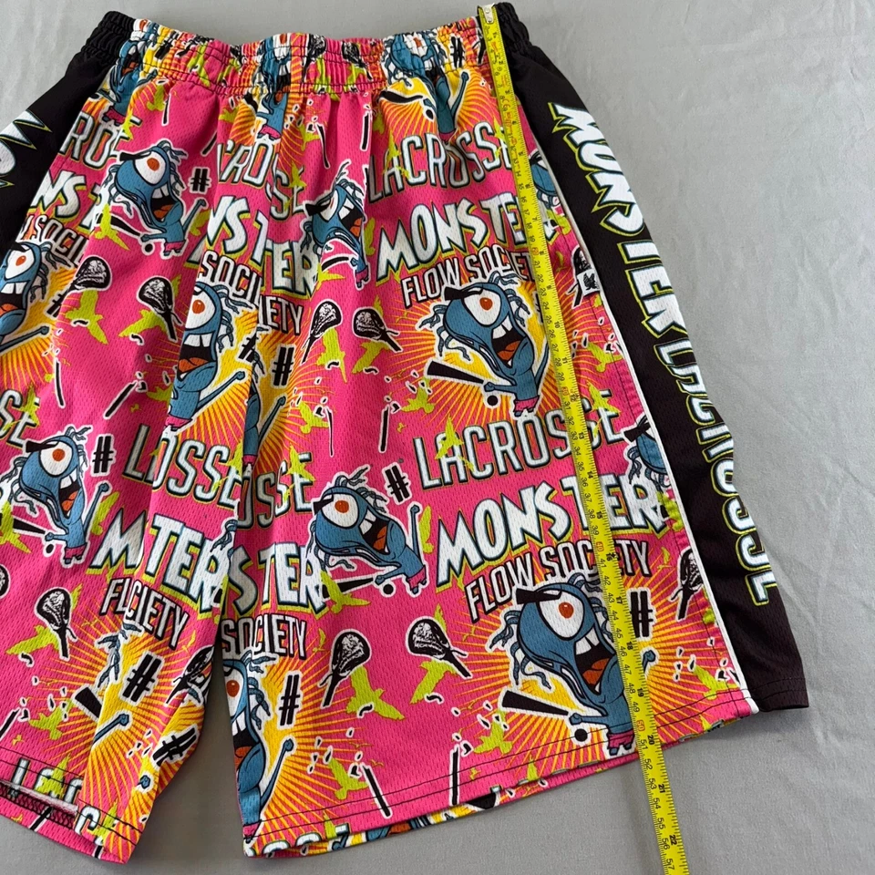 Pantalones Cortos Atléticos Flow Society Monster Lacrosse Deportes Activos Juveniles XL Color Rosa Foto 2 de 4
