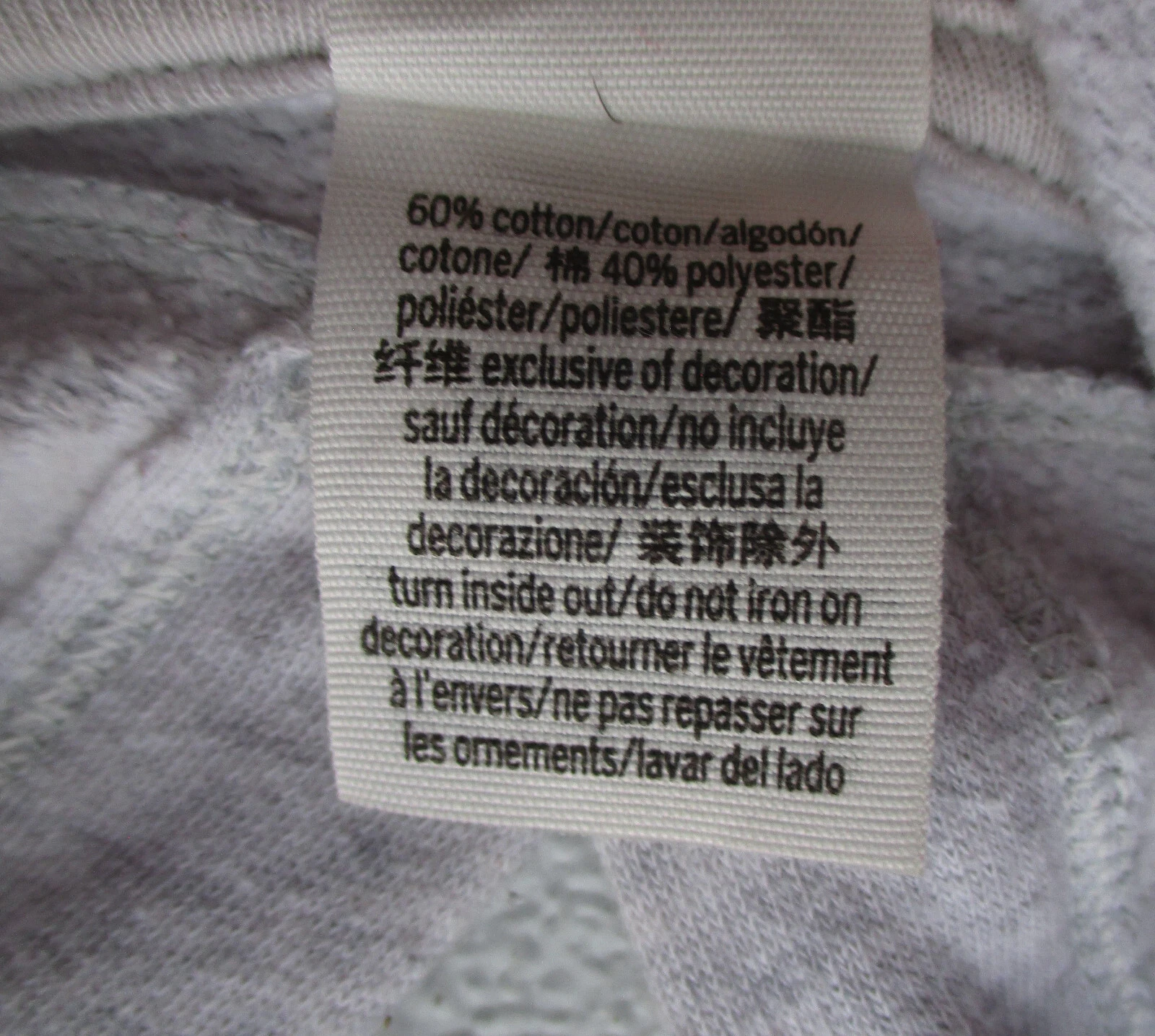 UNDERCOVER Felpa con cappuccio pullover Victoria's Secret rosa grigio e nero donna taglia S