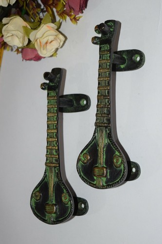 Brass Veena Drawer Handles Vintage Style Handmade Sitar Kitchen Door Pull EK50 - 第 7/11 張圖片