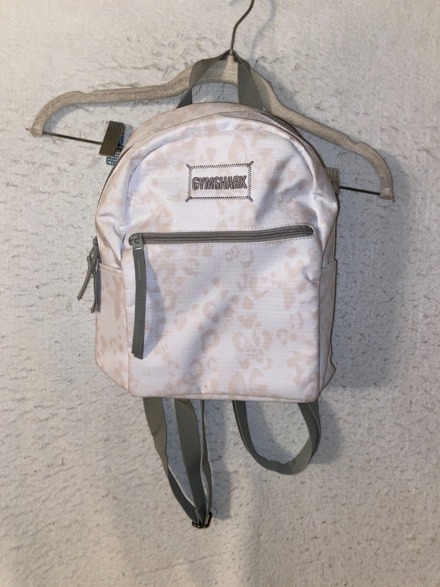 Gymshark Everyday Mini Backpack White 12”H x 9”W x 4”D Side