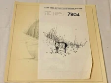 TRI CHEM 7804 “WINTER VIGNETTE” Liquid Embroidery Picture Instructs 14.5”x14.5”