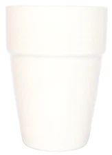 Cup Mug Coffee Tea IKEA 21521 Ceramic Stackable Cream Beige Tan 14 oz.