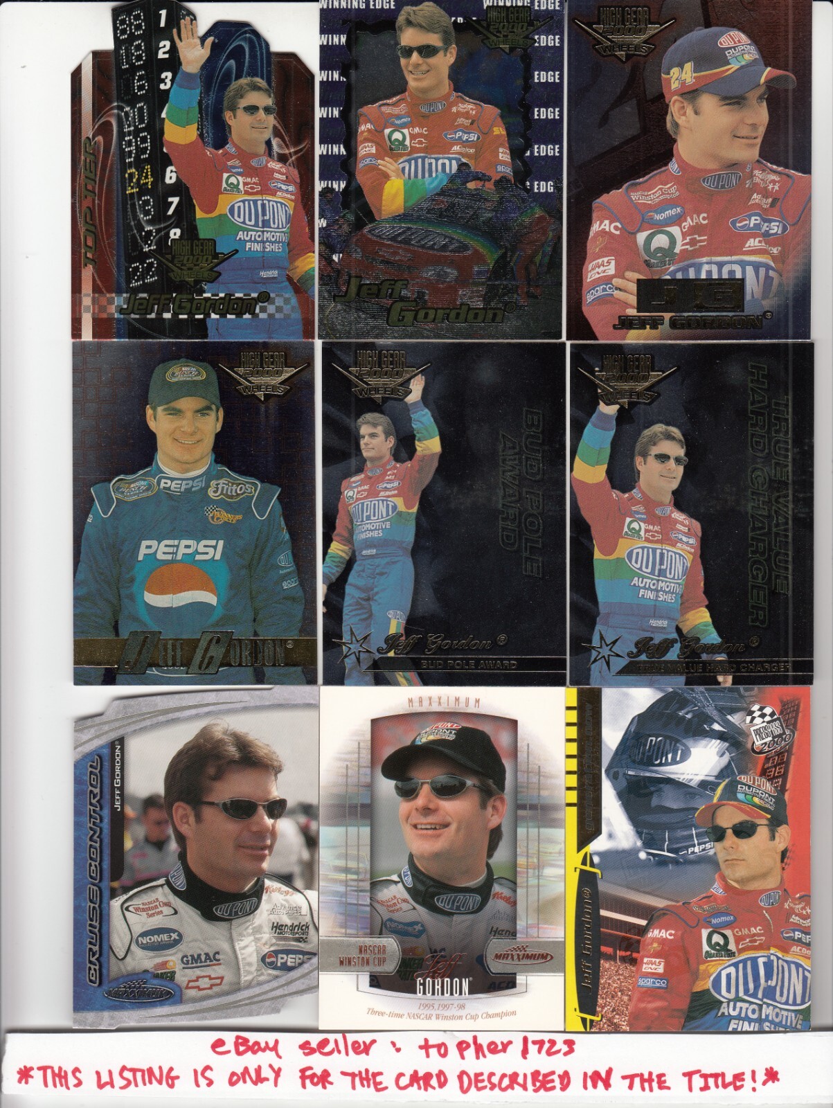 (BR) 2000 Press Pass Millenium Parallel JEFF GORDON #63
