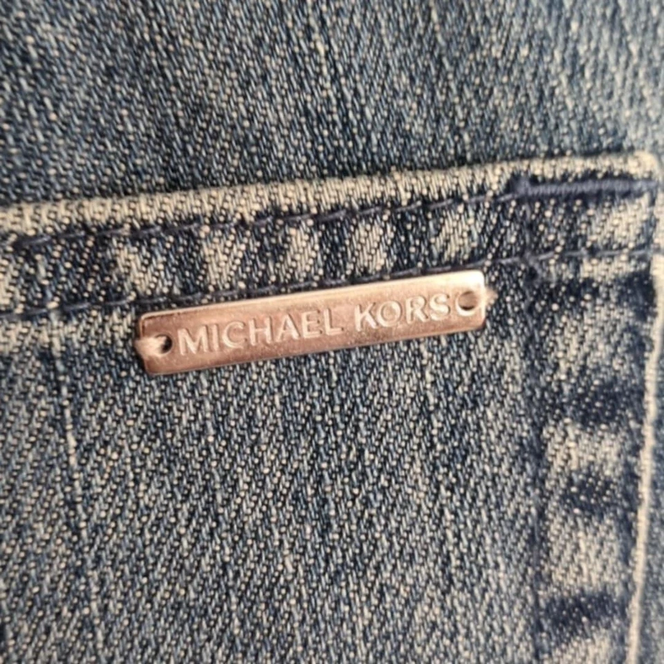 Michael Kors Dillon 花卉设计水钻装饰牛仔裤 Maximallist 牛仔布 — 第 3/4 张图片