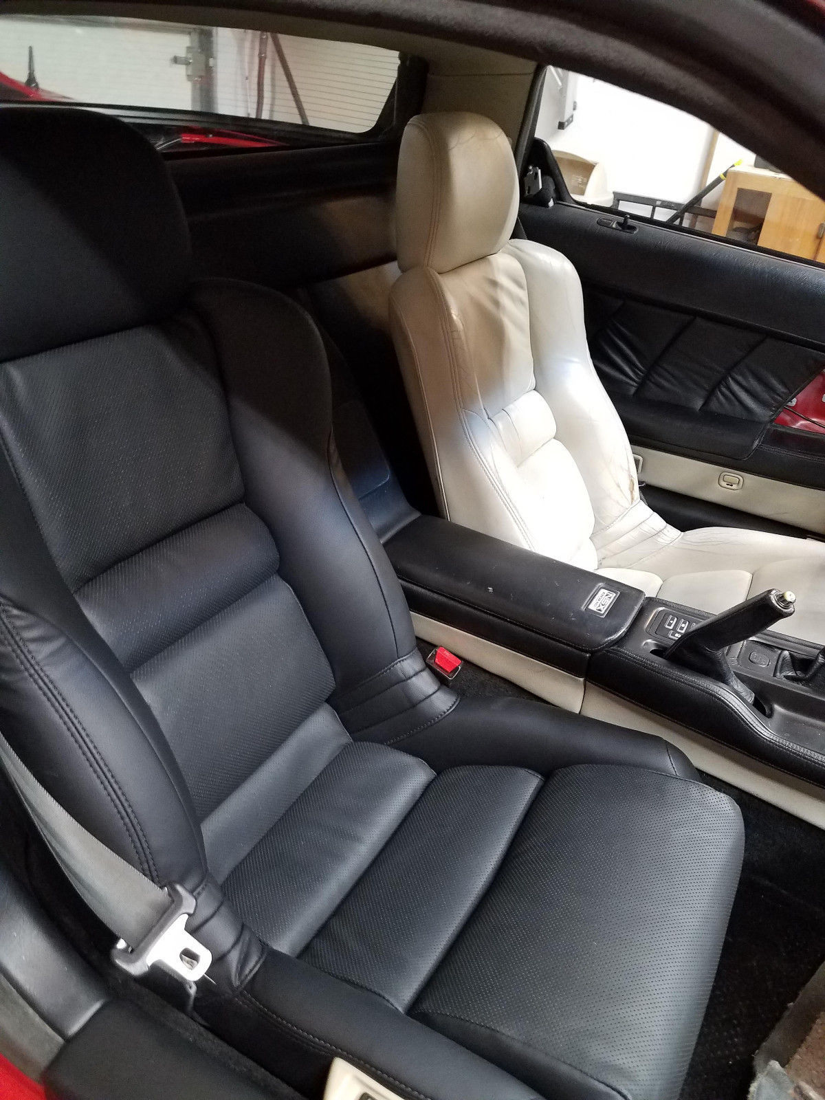 Custom Made Acura NSX Replacement Perforated Leather Seat Covers Black