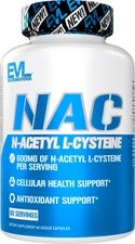 Evlution Nutrition NAC N-Acetyl L-Cysteine - Antioxidant Support - 60 Servings