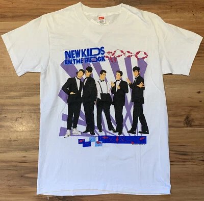 Vintage New Kids On The Block T Shirt 1989 Concert Tour NKOTB Sz S - Image 1 of 4