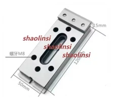 1pc CNC Wire EDM Fixture Board Stainless Steel Jig For Clamp Level 120x50x15mm