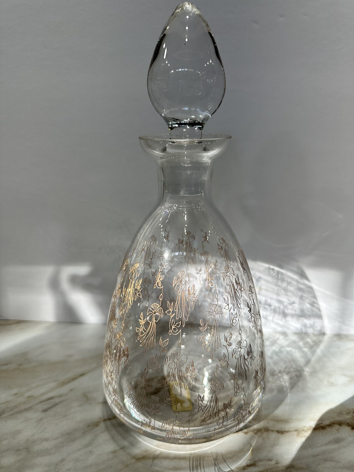 Crystalex 1970’s Bar Set Of 4 Vintage Mcm Boho