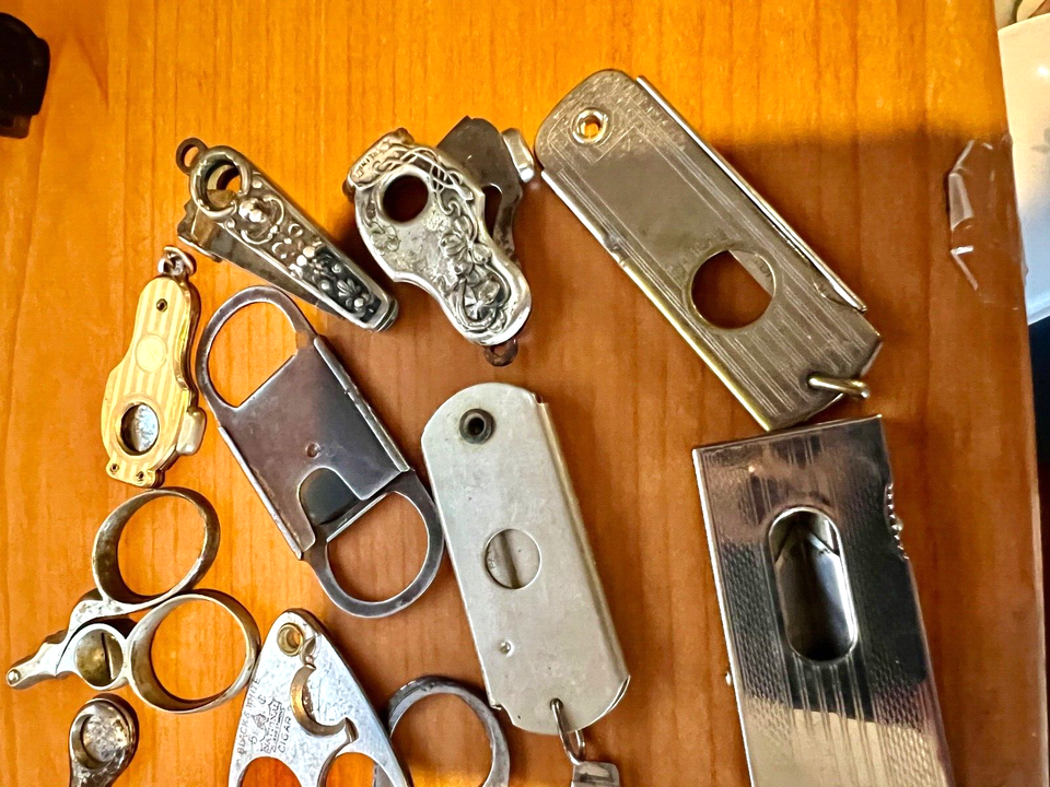 RARE ANTIQUE CIGAR CUTTER COLLECTION 20 DIFFERENT OLD CIGAR CUTTERS eBay