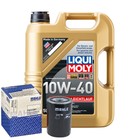 Motoröl 10W40 LIQUI MOLY Leichtlauf 5L+MAHLE Ölfilter