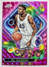 2023-24 Topps Cosmic Chrome - GG Jackson #190 Pink Galaxy Refractor (RC)