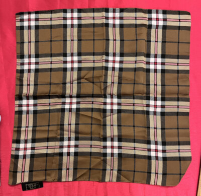 Tie Rack. 20  Squared Checked Scarf. With Original Bag.