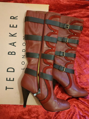 Leather TED BAKER Boots 4in Heel 