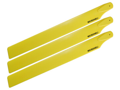Microheli Plastic Triple Main Blade (For MH-23V2001TYL Series)(YELLOW)