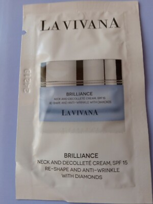 La Vivana Brilliance Neck and Decolleté Cream SPF15 anti-wrinkle diamonds 3 ml 