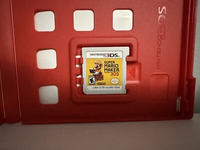 Super Mario Maker (Nintendo 3DS) XL 2DS Game w/Case & Insert