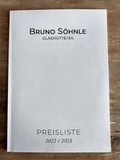 Bruno Söhnle Glashütte/SA Katalog 2022/2023 + Preise
