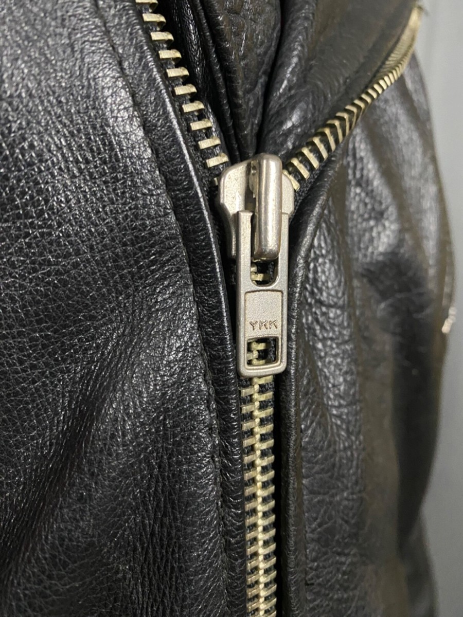 RARE! Raf Simons VTG Men's Black Leather Biker Jacket Size L RARE! Raf Simons VTG Men's Black Leather Biker Jacket Size L