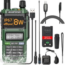 Baofeng UV-9R PRO 8W Dual Band Walkie Talkie Waterproof Tri-Power Two Way Radio