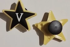 VANDERBILT FOOTBALL OF 2 SPORTS THEME SHOE CHARMS FOR SHOES,CRAFTS AND MORE