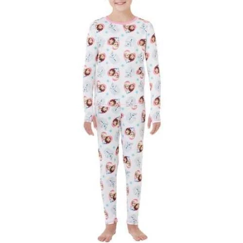 Frozen~USA~128-140~Unterwäsche~Disney~Mädchen~Anna~Eiskönigin~2 tlg~lang~warm~ - Bild 1 von 1