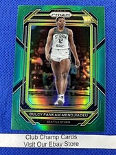 2023 #42 Dulcy Fankam Mendjiadeu WNBA Panini Prizm Green Prizm RC Storm