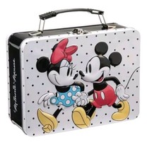 Disney Mickey Mouse  Minnie Mouse Love Large Tin Tote Lunch Box