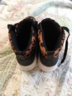 Shoe Dazzle Black & Brown Leopard Lace Me Up High-Top Sneakers Women’s 8.5 — photo 3