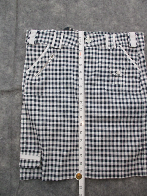 Bull Rush Cargo Skirt 8 W32 Mid Length Stretch Rear Zip Gingham