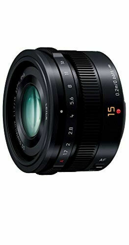 Panasonic LUMIX G LEICA DG SUMMILUX 15mm / F1.7 ASPH. H-X015-K Black