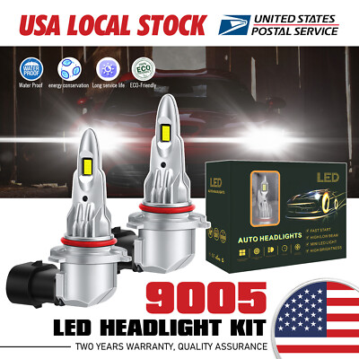 CANBUS HB3 9005 LED Headlight Super Bright Bulbs Kit White 30000LM for Civic