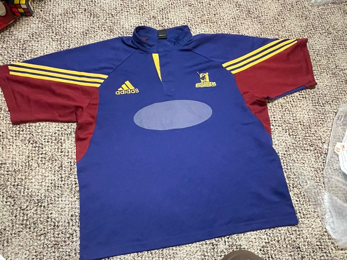 Highlanders 2005 Home Rugby Union Jersey Shirt Size XL Top Adidas