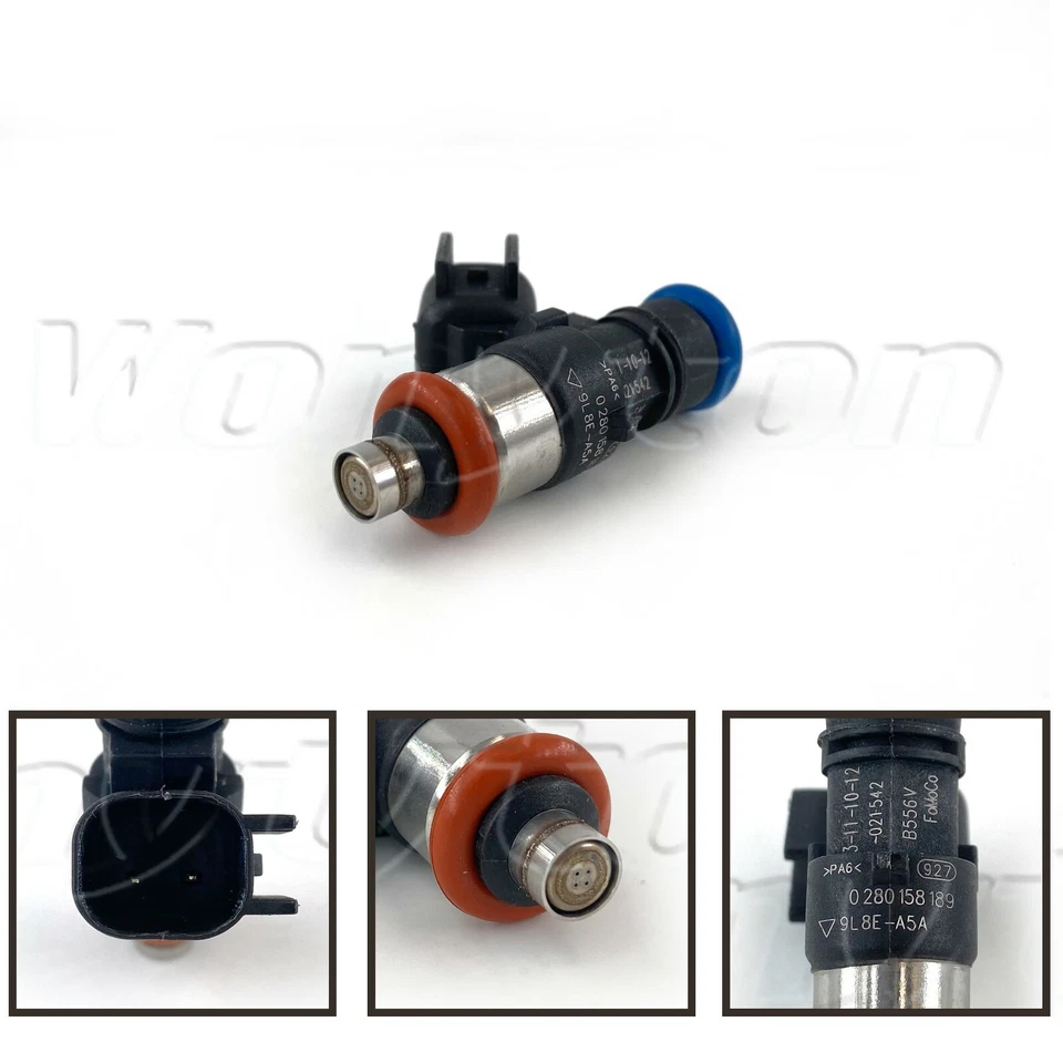 OEM Bosch Set Of 6 Fuel Injectors For Ford Mercury Mazda 3.0L Escape Fusion - Image 3 of 4