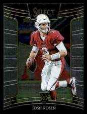 2018 Panini Select #62 Josh Rosen Rookie Arizona Cardinals