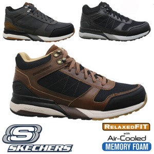 skechers leather memory foam