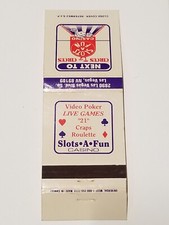 Universal West Nevada Slots a Fun Casino Las Vegas Circus Matchbook Cover MB11
