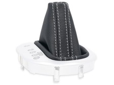 SCHALTMANSCHETTE FÜR VW TOURAN DSG automatik 2003-2015 SCHALTSACK NÄHT WEISS