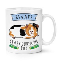 Beware VerrüCkte Meerschweinchen Jungen 284Ml Becher Tasse - Lustig Tier