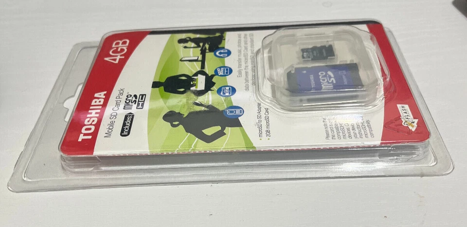 Toshiba 4GB Micrd mobile SD Adapter card pack SDC-4GTR for mini sd or standard - Image 3 of 4