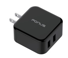 Fast Home Charger 30W 2-Port USB Quick Charge Port Travel for Phone  Tablet
