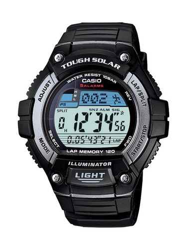 Casio Men's Tough Solar Illuminator Black Resin Band 50mm Watch WS220-1A  4971850946564 | eBay