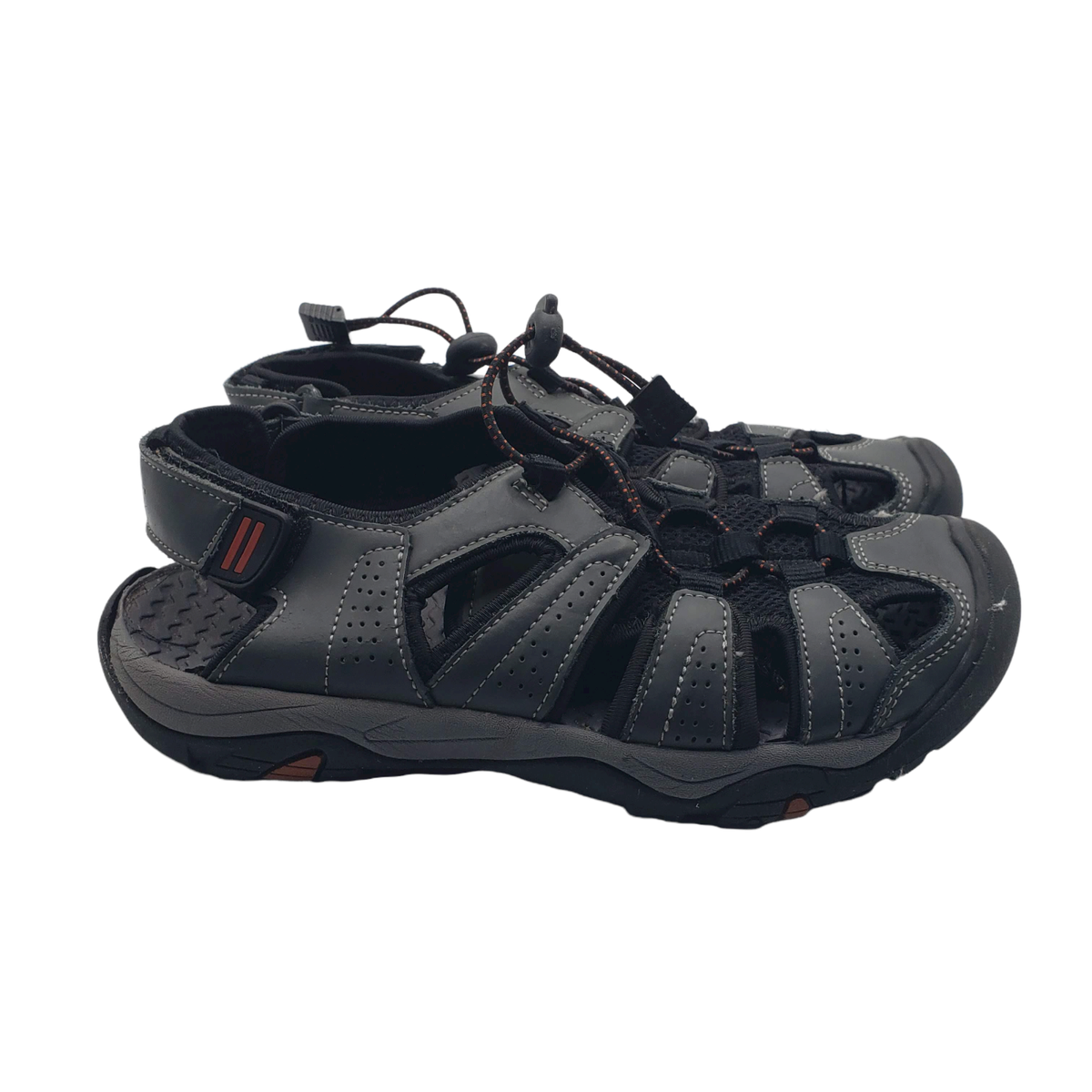 Bass Mens Black Sport Sandals Size 7M River Leather Upper  display picture 2