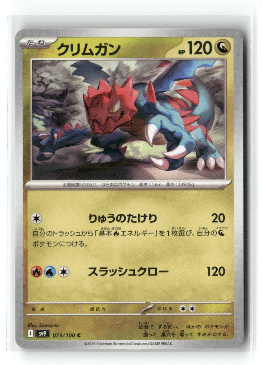 Druddigon 073/100 Common Battle Partners Pokemon Japanese Near Mint