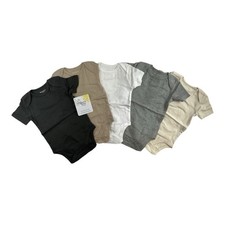 Burt's Bees Baby Onsies 5-PACK 100 Organic Cotton Size 3-6 Months NWT