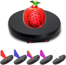 Multicolor LED Light Motorized Rotating Display Stand , 10 Inch /55Lbs Load, 360