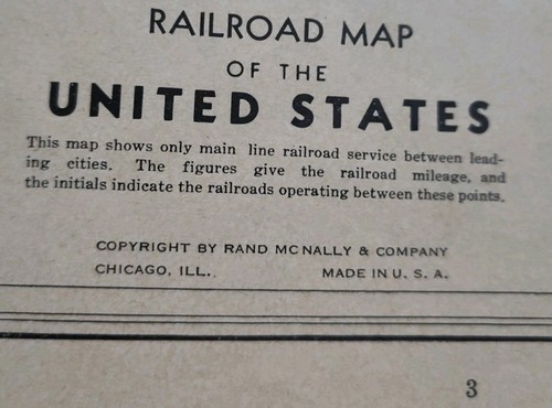 RAND MCNALLY RAILROAD ATLAS OF THE U.S. 1882 Antique - Picture 4 of 11